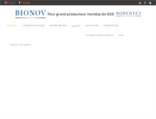 Tablet Screenshot of bionov.fr